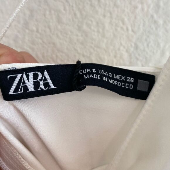 NWT ZARA Asymmetrical Cut Out Strappy Short Mini Dress Size Small - Picture 12 of 13